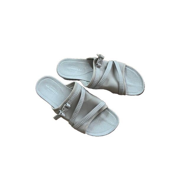 Merrell Terran Post II Tan Hiking Sandals Memory Foam Sporty Size 10 - Picture 2 of 11